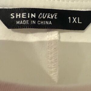 SHEIN Curve Elegant White Dress 1XL